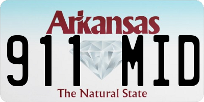 AR license plate 911MID