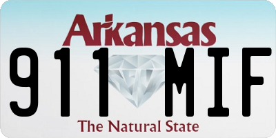 AR license plate 911MIF