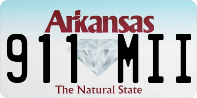 AR license plate 911MII
