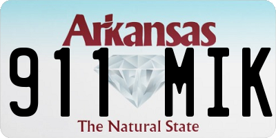 AR license plate 911MIK