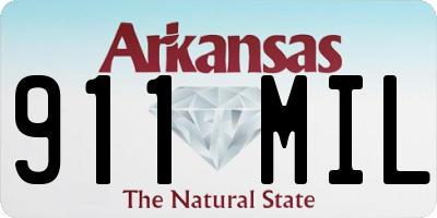 AR license plate 911MIL