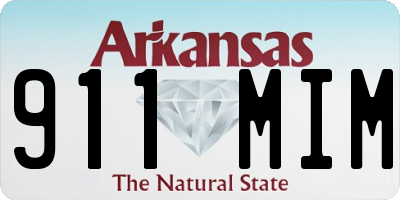 AR license plate 911MIM