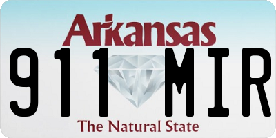 AR license plate 911MIR