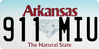 AR license plate 911MIU