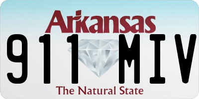 AR license plate 911MIV