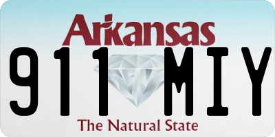 AR license plate 911MIY