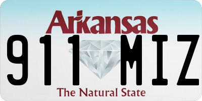 AR license plate 911MIZ