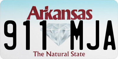 AR license plate 911MJA