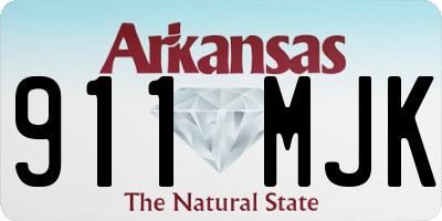 AR license plate 911MJK