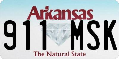 AR license plate 911MSK
