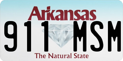 AR license plate 911MSM