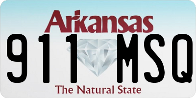 AR license plate 911MSQ