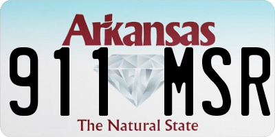 AR license plate 911MSR
