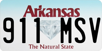 AR license plate 911MSV