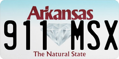 AR license plate 911MSX