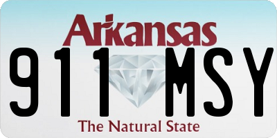 AR license plate 911MSY