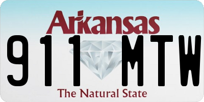 AR license plate 911MTW