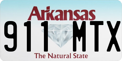 AR license plate 911MTX