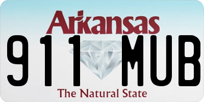 AR license plate 911MUB