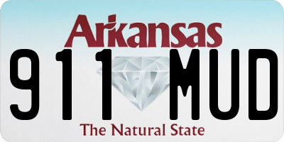 AR license plate 911MUD