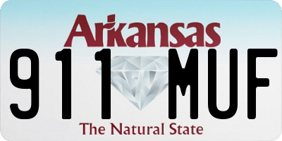 AR license plate 911MUF