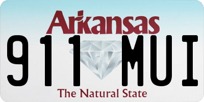 AR license plate 911MUI