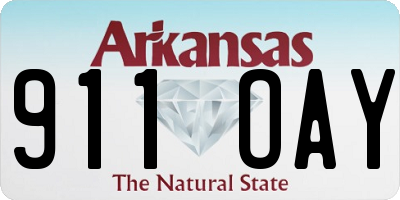 AR license plate 911OAY
