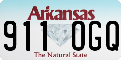 AR license plate 911OGQ