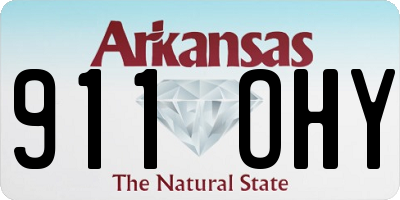 AR license plate 911OHY