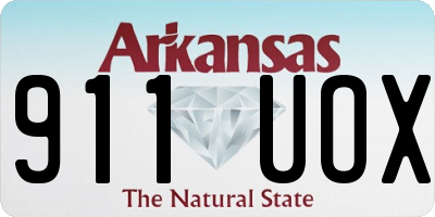 AR license plate 911UOX