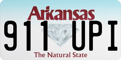 AR license plate 911UPI
