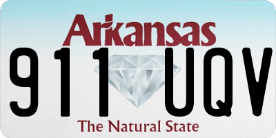 AR license plate 911UQV