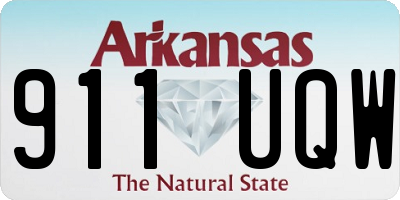 AR license plate 911UQW