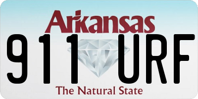 AR license plate 911URF