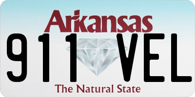 AR license plate 911VEL