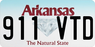 AR license plate 911VTD