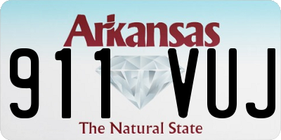 AR license plate 911VUJ