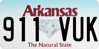 AR license plate 911VUK