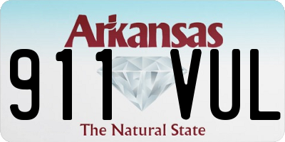 AR license plate 911VUL