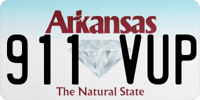 AR license plate 911VUP