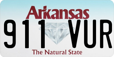 AR license plate 911VUR
