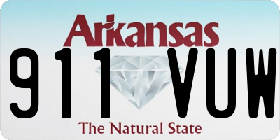 AR license plate 911VUW