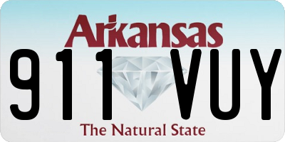 AR license plate 911VUY