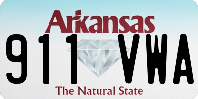 AR license plate 911VWA