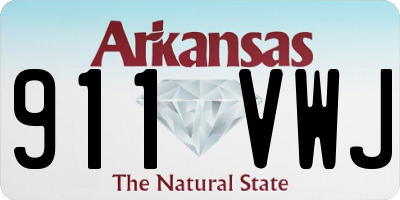 AR license plate 911VWJ