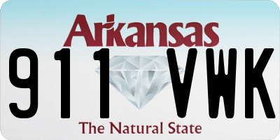 AR license plate 911VWK