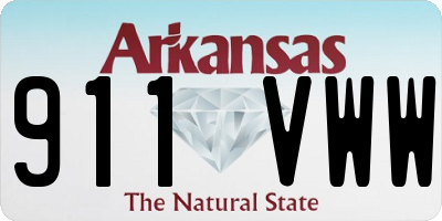 AR license plate 911VWW
