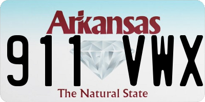 AR license plate 911VWX
