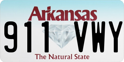 AR license plate 911VWY