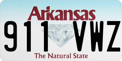 AR license plate 911VWZ